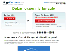 Tablet Screenshot of delanier.com